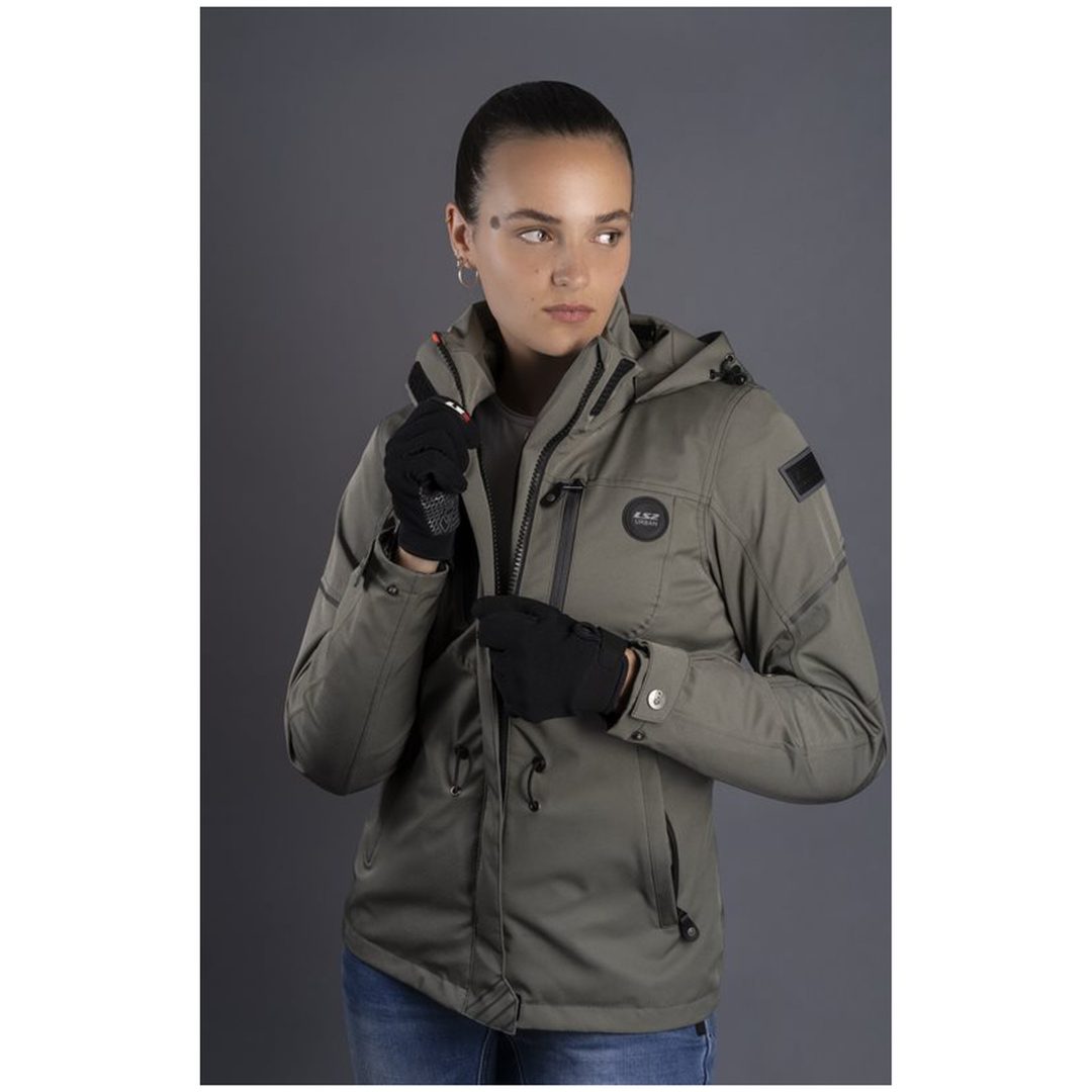 MC-Jacka Dam Khaki LS2 XS – bild 5