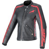 Mc-jacka Dam Läder Dyno Blå/Röd ALPINESTARS
