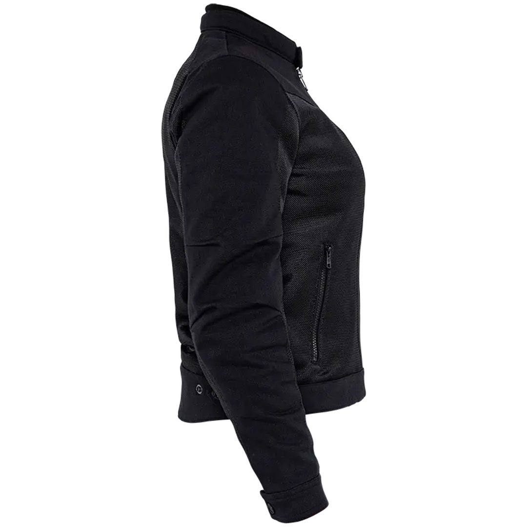 MC-Jacka Dam Mesh Svart Textil JOHN DOE Small – bild 11