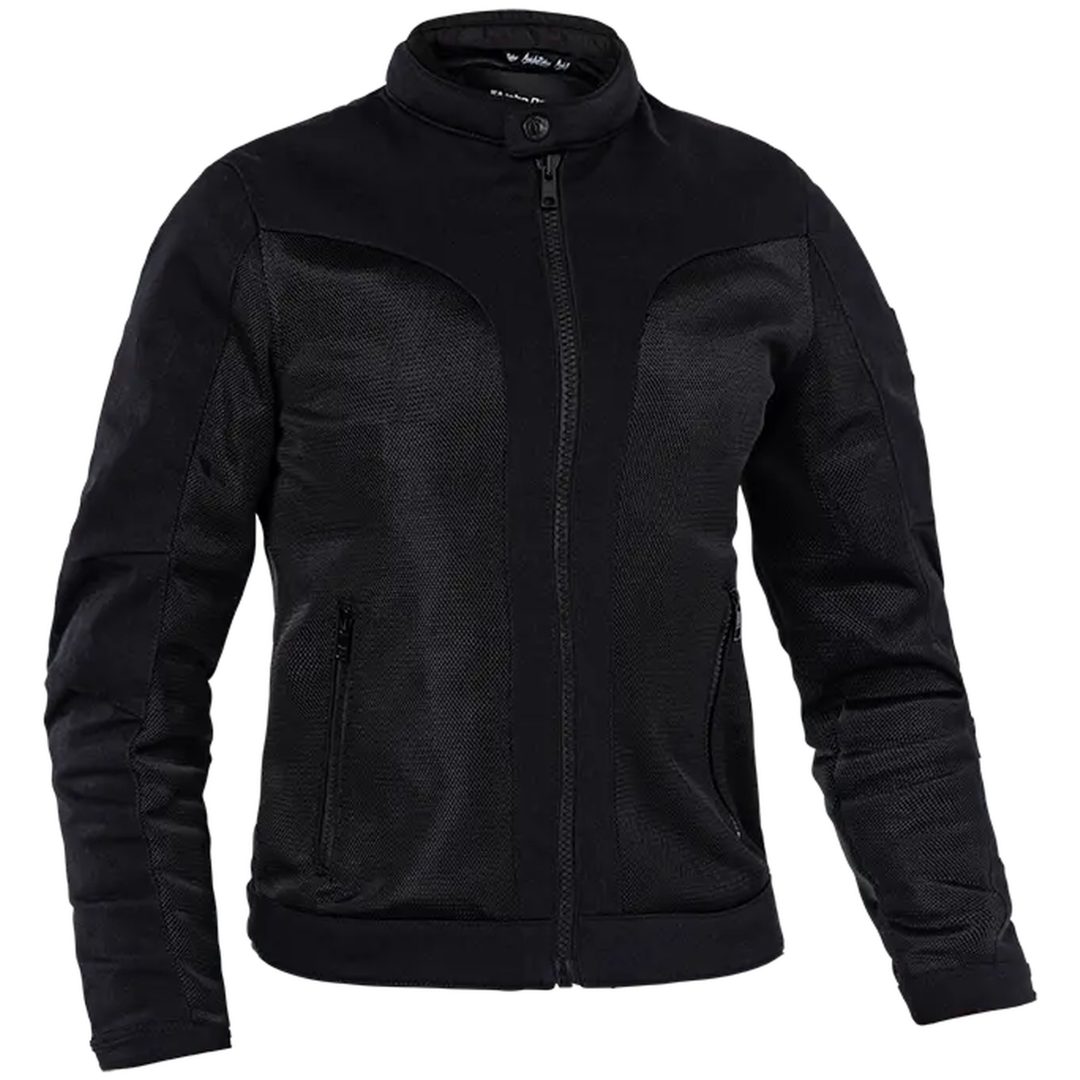 MC-Jacka Dam Mesh Svart Textil JOHN DOE Small – bild 7