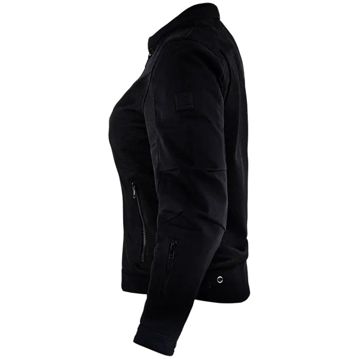 MC-Jacka Dam Mesh Svart Textil JOHN DOE Small – bild 9