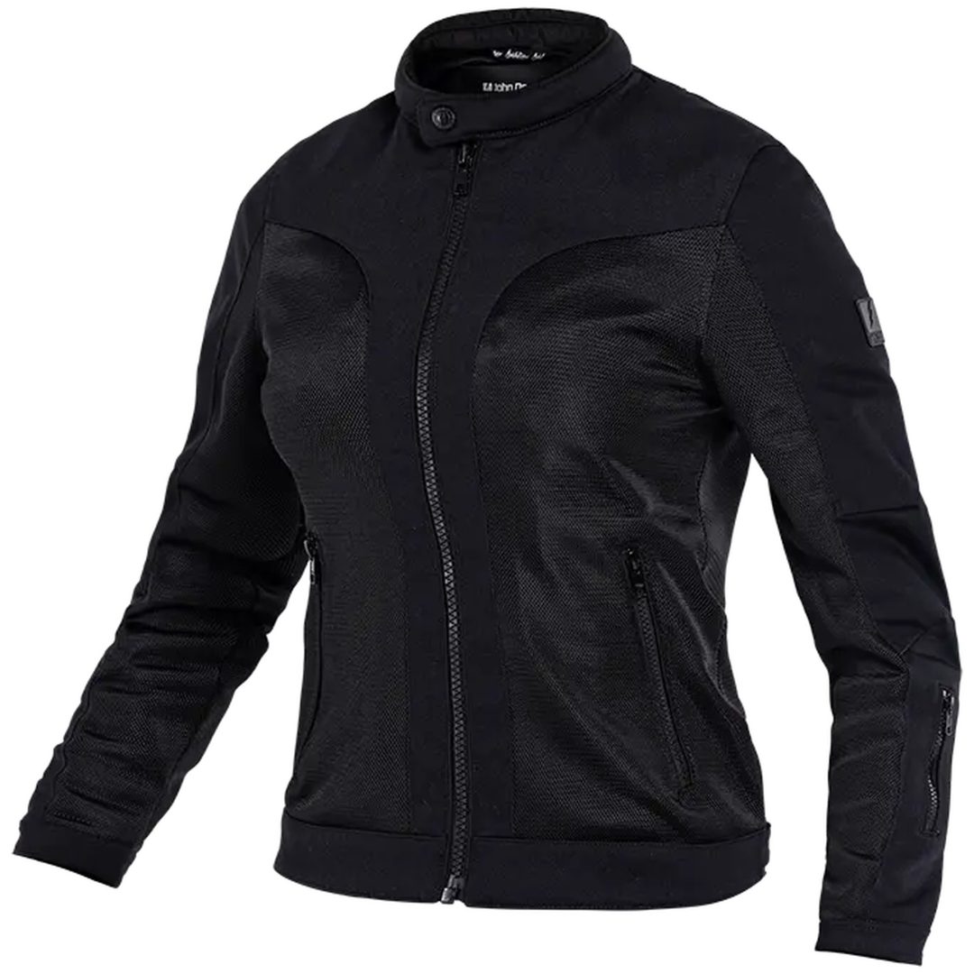MC-Jacka Dam Mesh Svart Textil JOHN DOE Small – bild 10