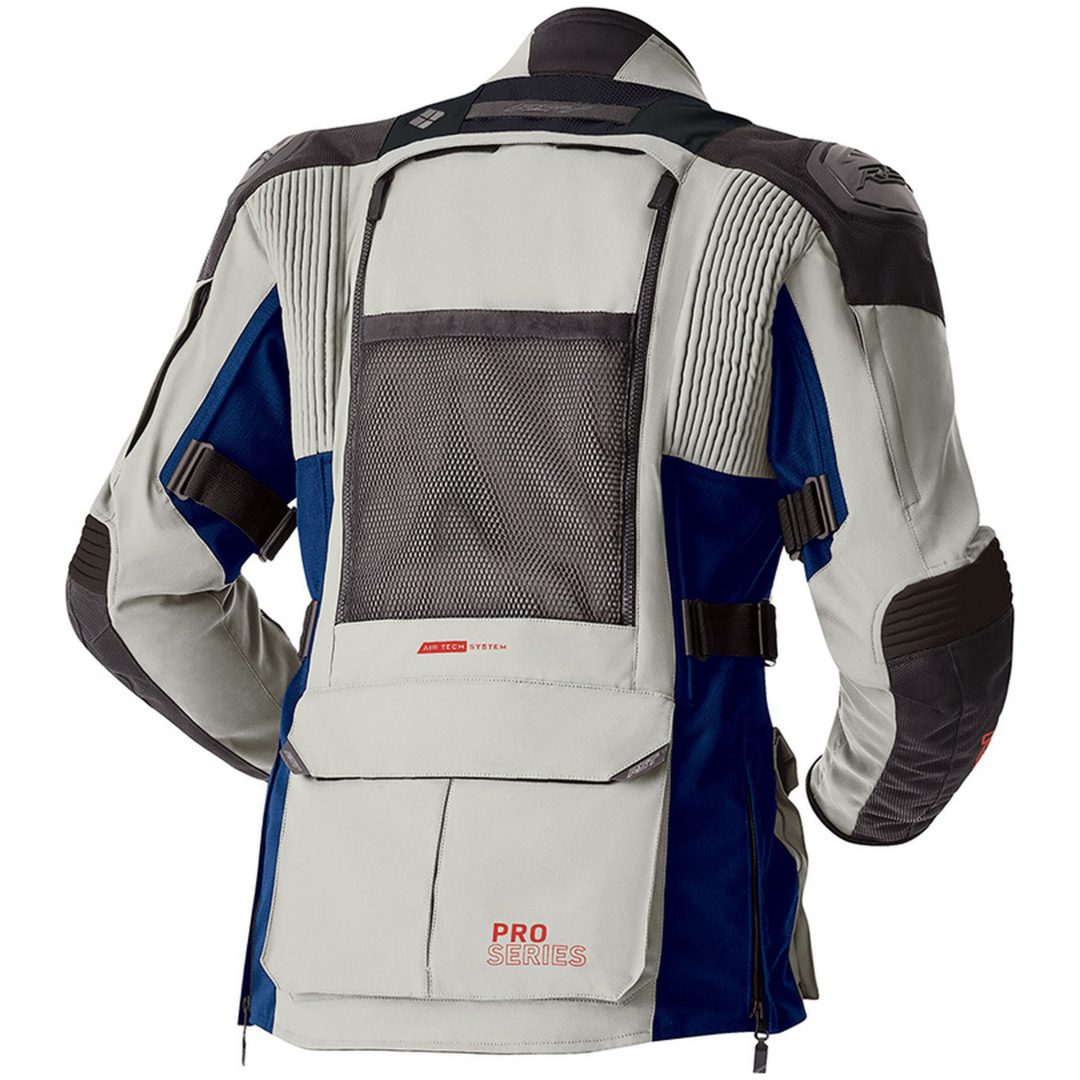 MC-Jacka Dam Pro Series Adventure D3O Textil Silver Blå RST XL – bild 3