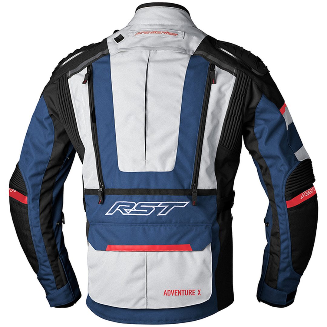 Mc-jacka Dam Pro Series Adventure-x Ce Textil Silver/blå/röd RST s – bild 5