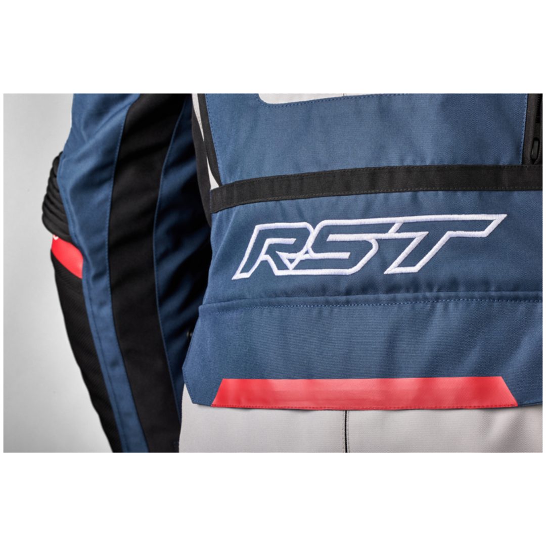 Mc-jacka Dam Pro Series Adventure-x Ce Textil Silver/blå/röd RST s – bild 4