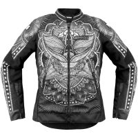 Mc-jacka Dam Textil Overlord3 Noble Ce Svart ICON