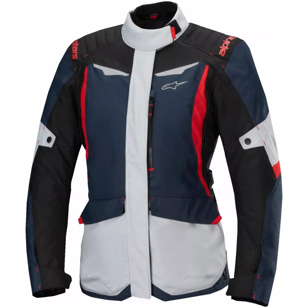 Mc-jacka Dam Textil Stella St-1 Waterproof Svart/blå/grå/röd ALPINESTARS Medium