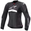 Mc-jacka Dam Textil T-gp+r Air Svart/Vit ALPINESTARS Vattenresistent – miniatyr 1