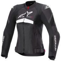 Mc-jacka Dam Textil T-gp+r Air Svart/Vit ALPINESTARS