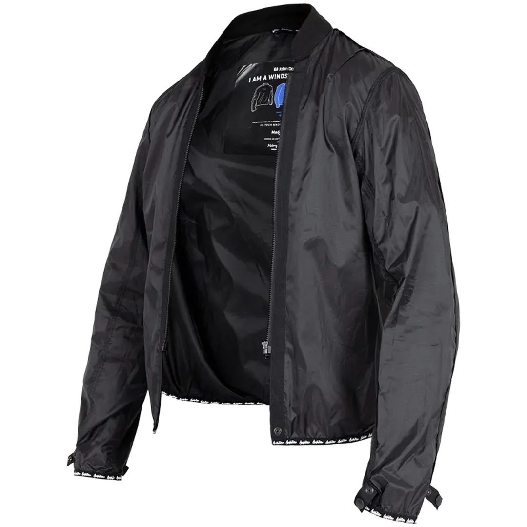 MC-Jacka Dam Windblock Svart JOHN DOE Small – bild 2