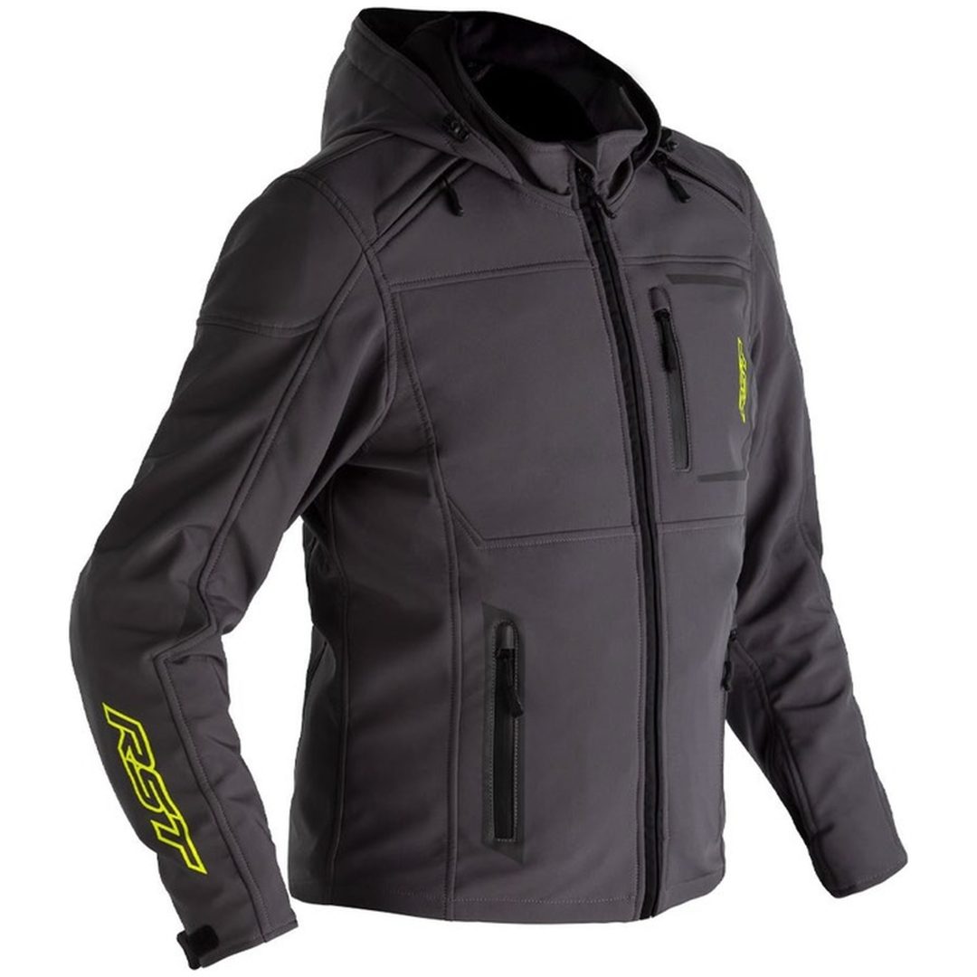 MC-Jacka Frontline CE Kevlar Mörkgrå RST uk50