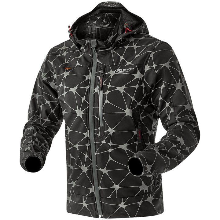 MC-Jacka Havoc D3O Textil Svart Grå RST XS – bild 2