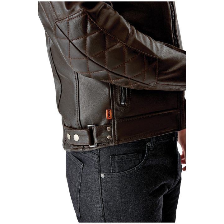 MC-Jacka Hillberry D3O Läder Brun RST s – bild 10
