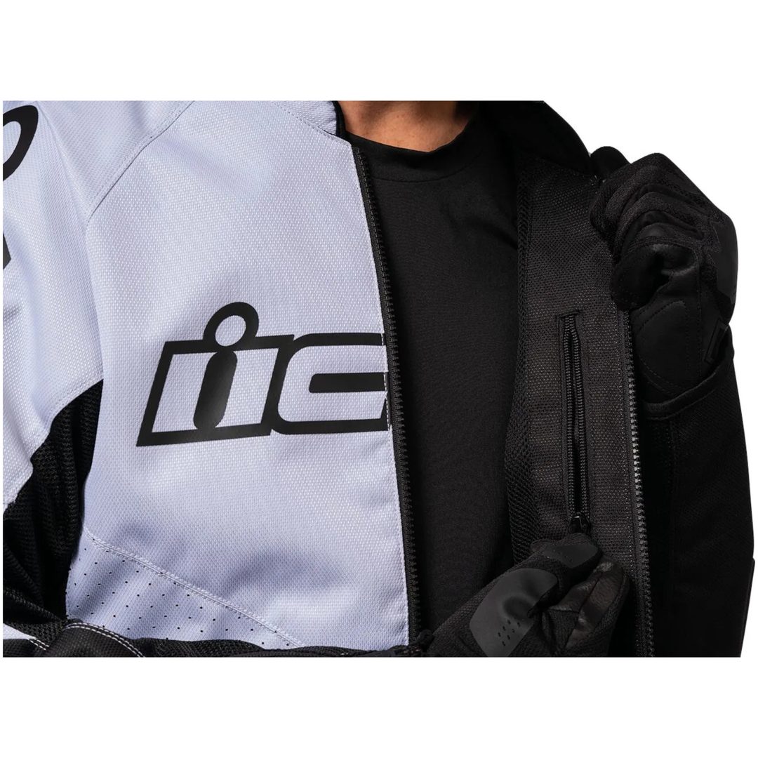 MC-Jacka Hooligan CE Sport Vit ICON Small – bild 3
