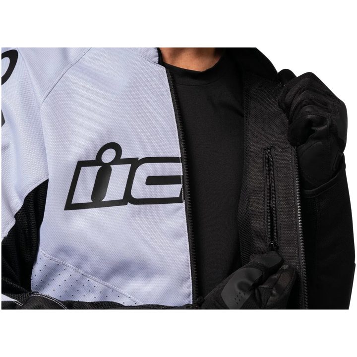 MC-Jacka Hooligan CE Sport Vit ICON Small – bild 3