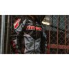 MC-Jacka Hooligan Ultrabolt Svart/Röd ICON Small – miniatyr 13