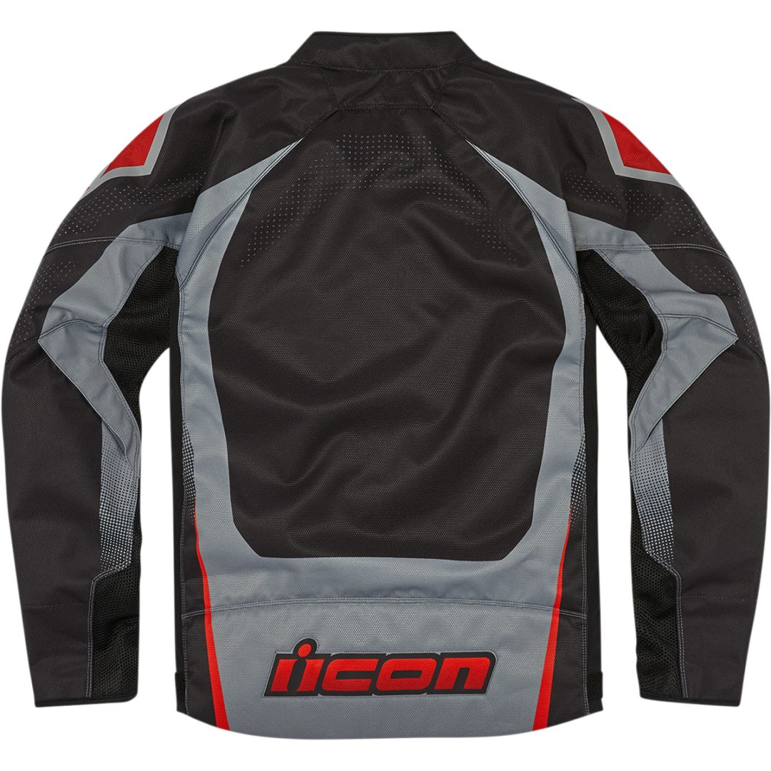 MC-Jacka Hooligan Ultrabolt Svart/Röd ICON Small – bild 11