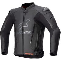 Mc-jacka Läder Gp+r V4 Svart/Svart ALPINESTARS