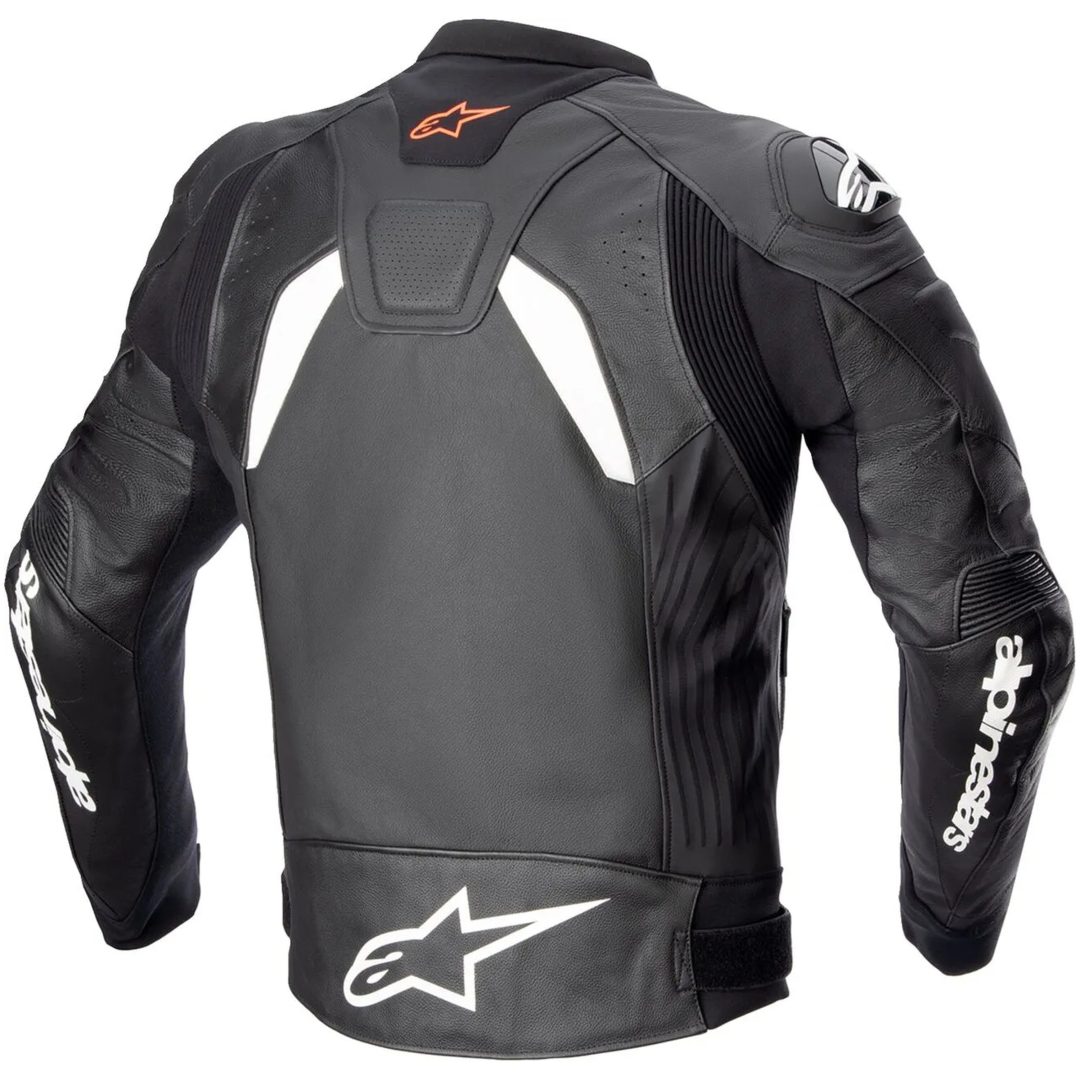 Mc-jacka Läder Gp+r V4 Svart/Vit ALPINESTARS 54 – bild 2