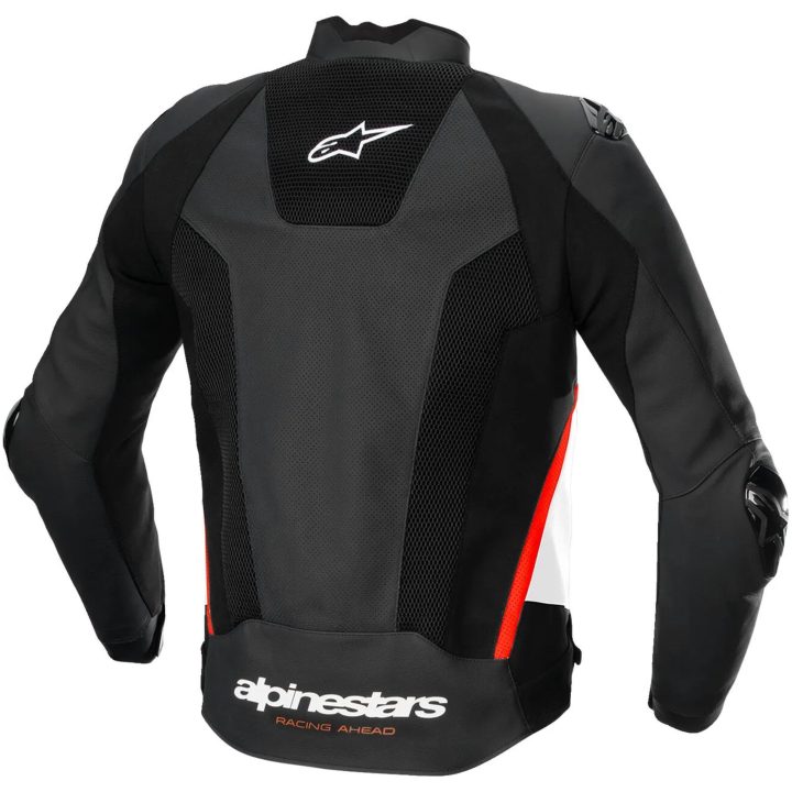 Mc-jacka Läder Missile V3 Airflow Svart/röd/vit ALPINESTARS 54 – bild 2