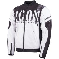 MC-Jacka Merc3 Anomaly Svart Vit Textil ICON
