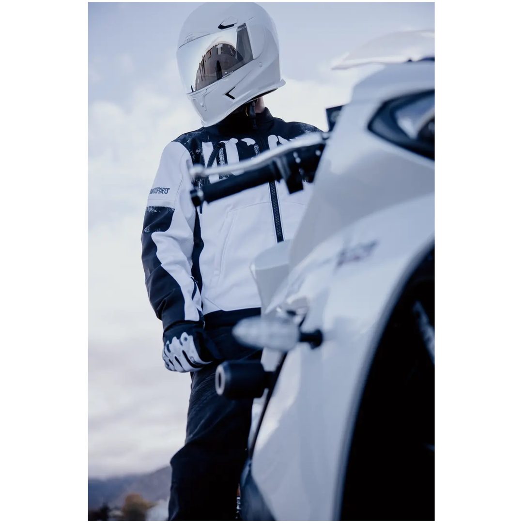 MC-Jacka Merc3 Anomaly Svart Vit Textil ICON M – bild 2