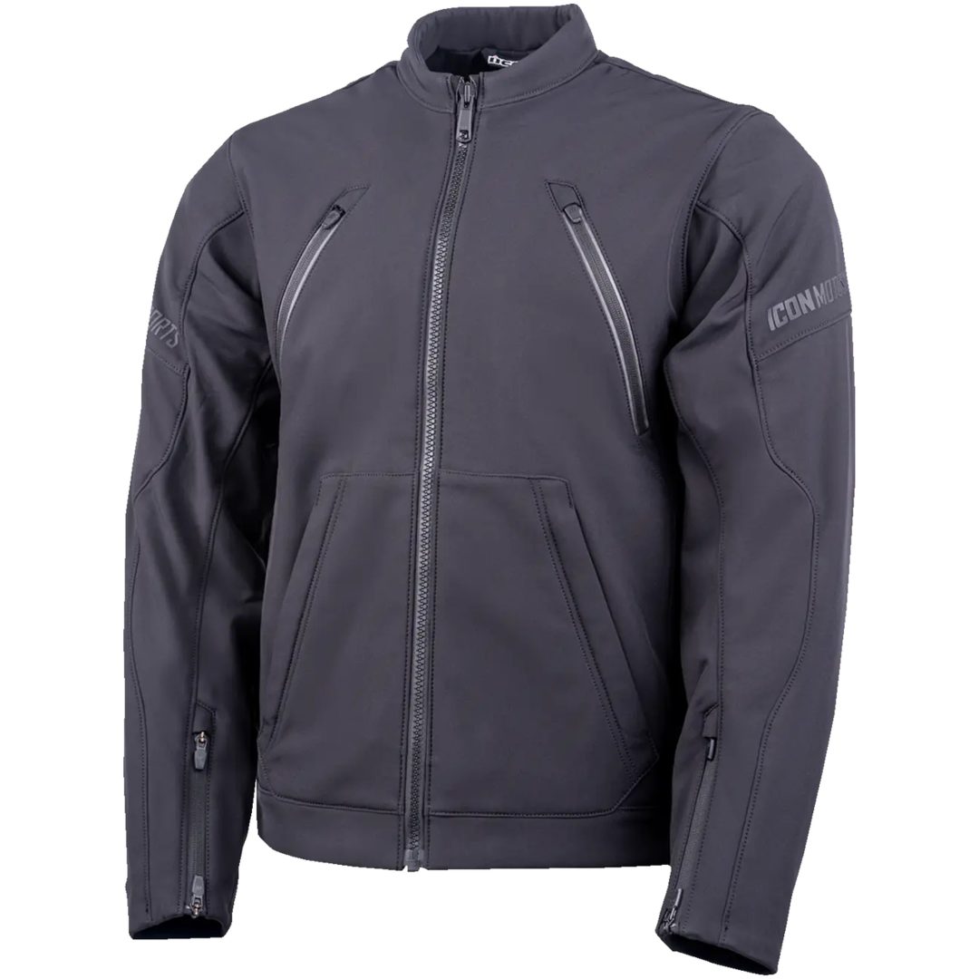 MC-Jacka Merc3 Textil Svart ICON s