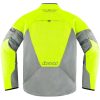 MC-Jacka Mesh AF CE Sport Hi-Vis Gul/Grå ICON 3XL – miniatyr 6