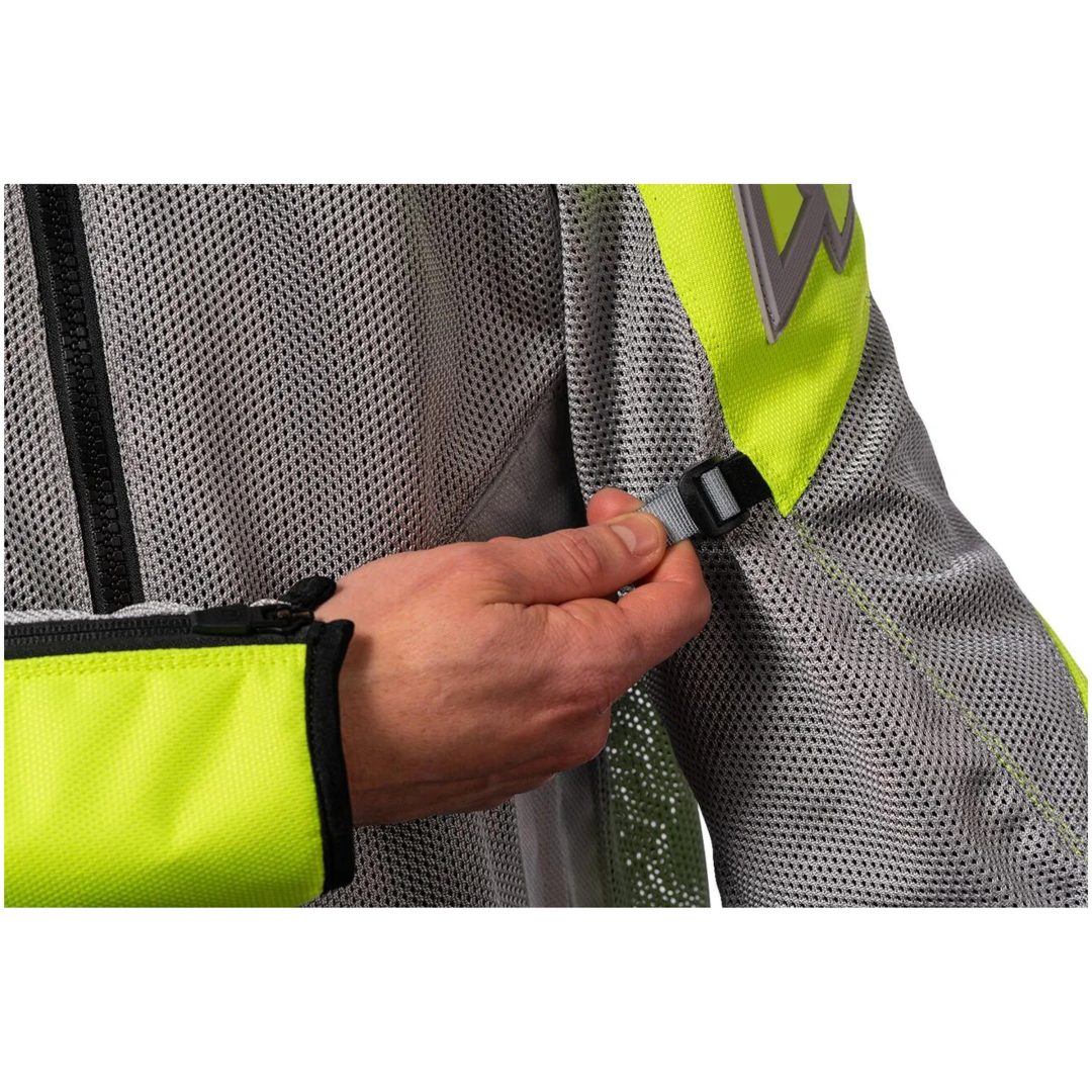 MC-Jacka Mesh AF CE Sport Hi-Vis Gul/Grå ICON 3XL – bild 7