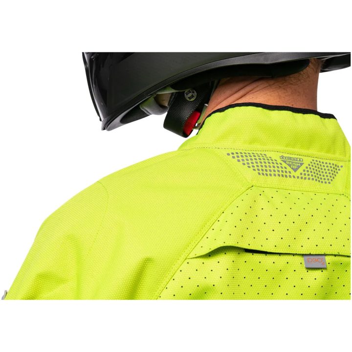 MC-Jacka Mesh AF CE Sport Hi-Vis Gul/Grå ICON 3XL – bild 8