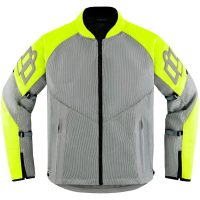 MC-Jacka Mesh AF CE Sport Hi-Vis Gul/Grå ICON