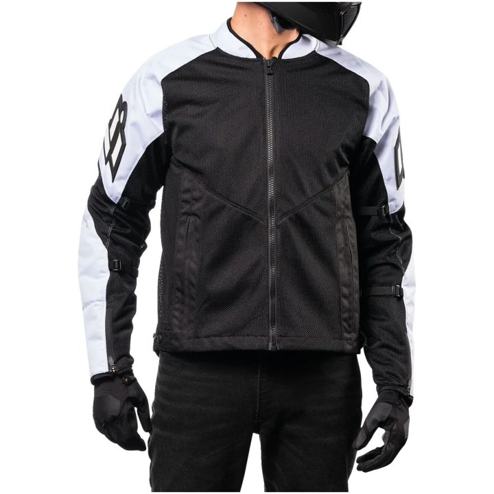 MC-Jacka Mesh AF CE Sport Vit ICON Small – bild 3