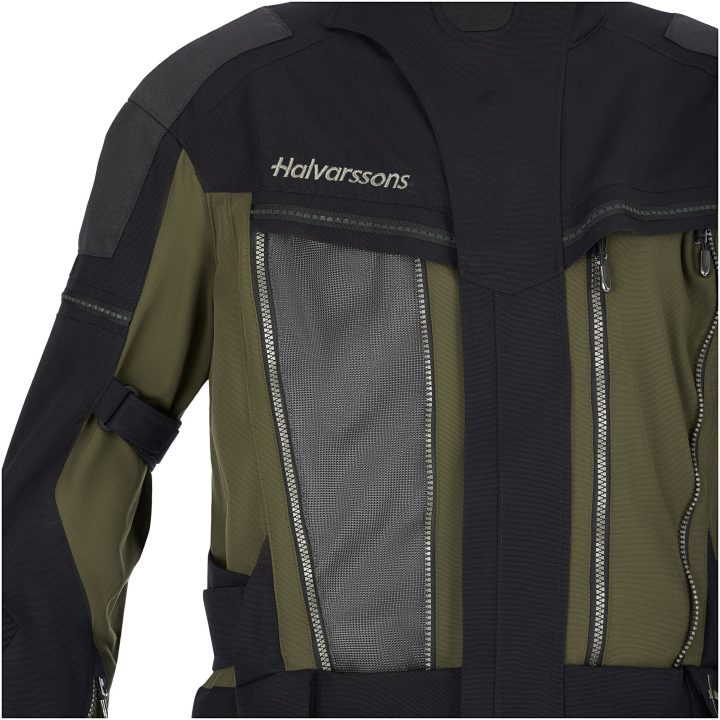 MC-Jacka Mora V2 Textil Olivgrön Halvarssons 50 – bild 5