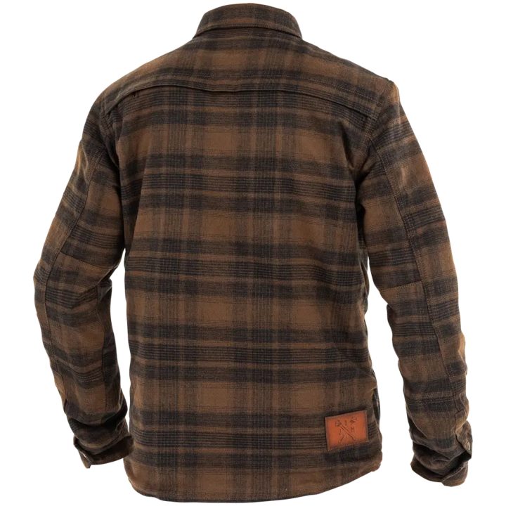 MC-Jacka Motoshirt Brun JOHN DOE Small – bild 2