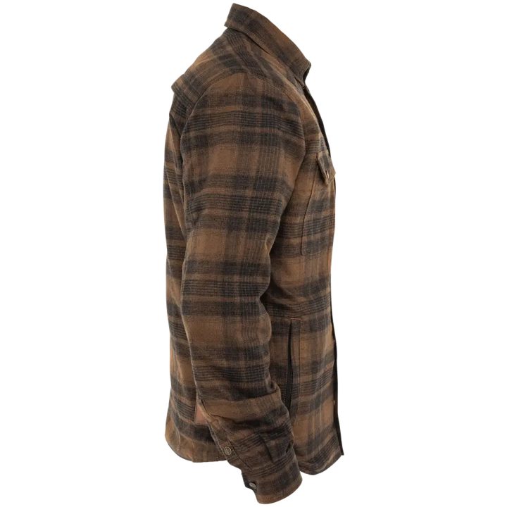 MC-Jacka Motoshirt Brun JOHN DOE Small – bild 5