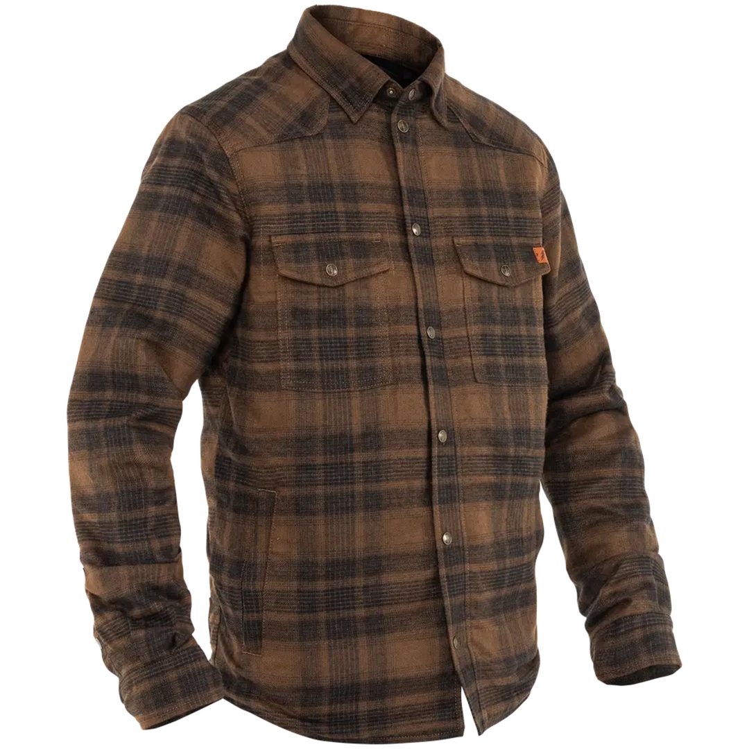 MC-Jacka Motoshirt Brun JOHN DOE Small – bild 9