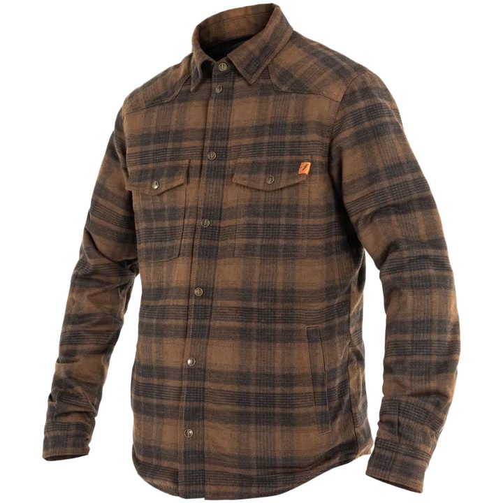 MC-Jacka Motoshirt Brun JOHN DOE Small – bild 10