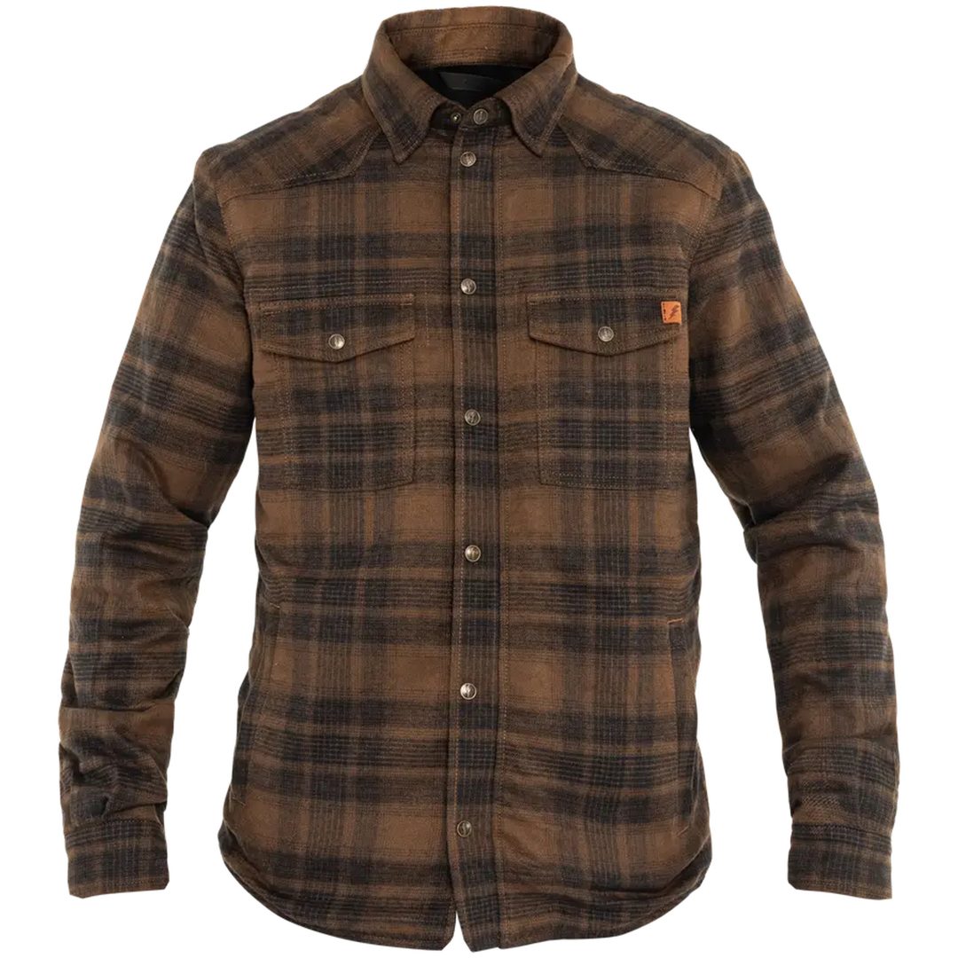 MC-Jacka Motoshirt Brun JOHN DOE Small