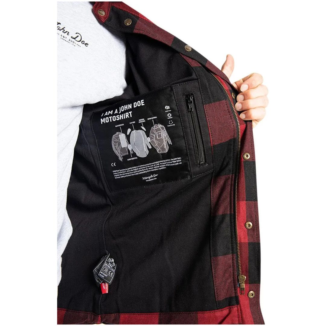 Mc-jacka Motoshirt Röd JOHN DOE Small – bild 4
