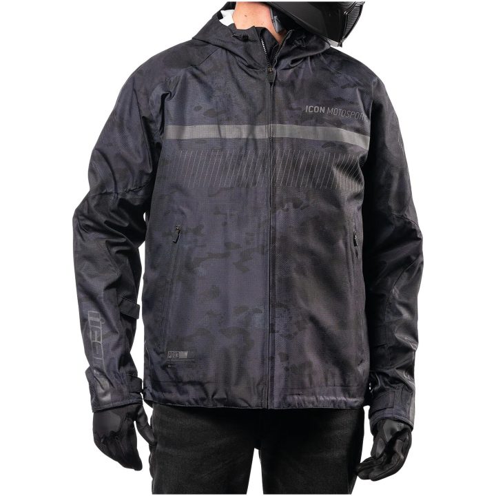 MC-Jacka PDX3 CE Svart Camo ICON Small – bild 3