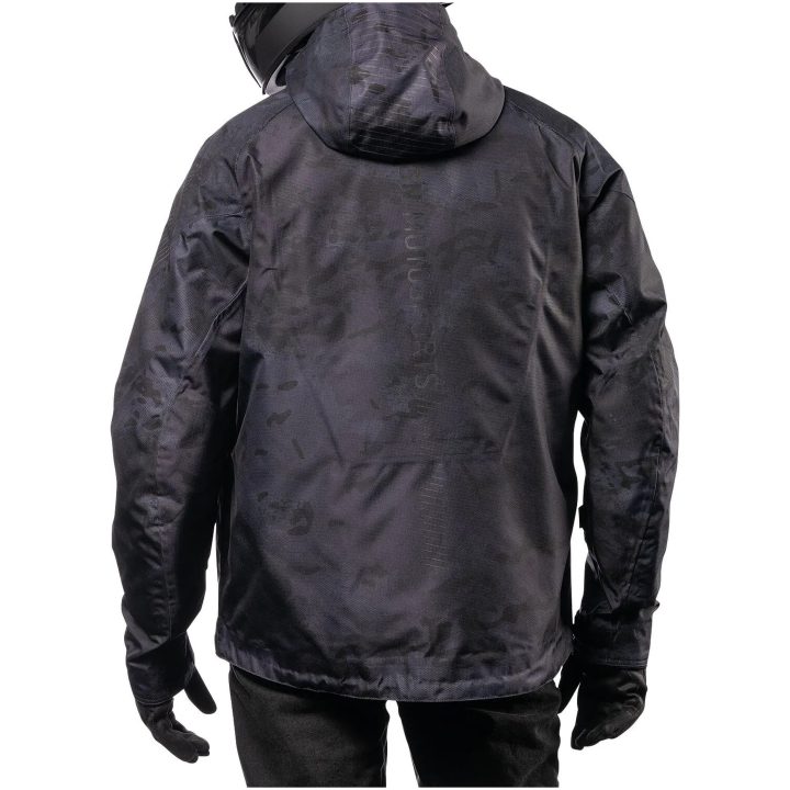 MC-Jacka PDX3 CE Svart Camo ICON Small – bild 2