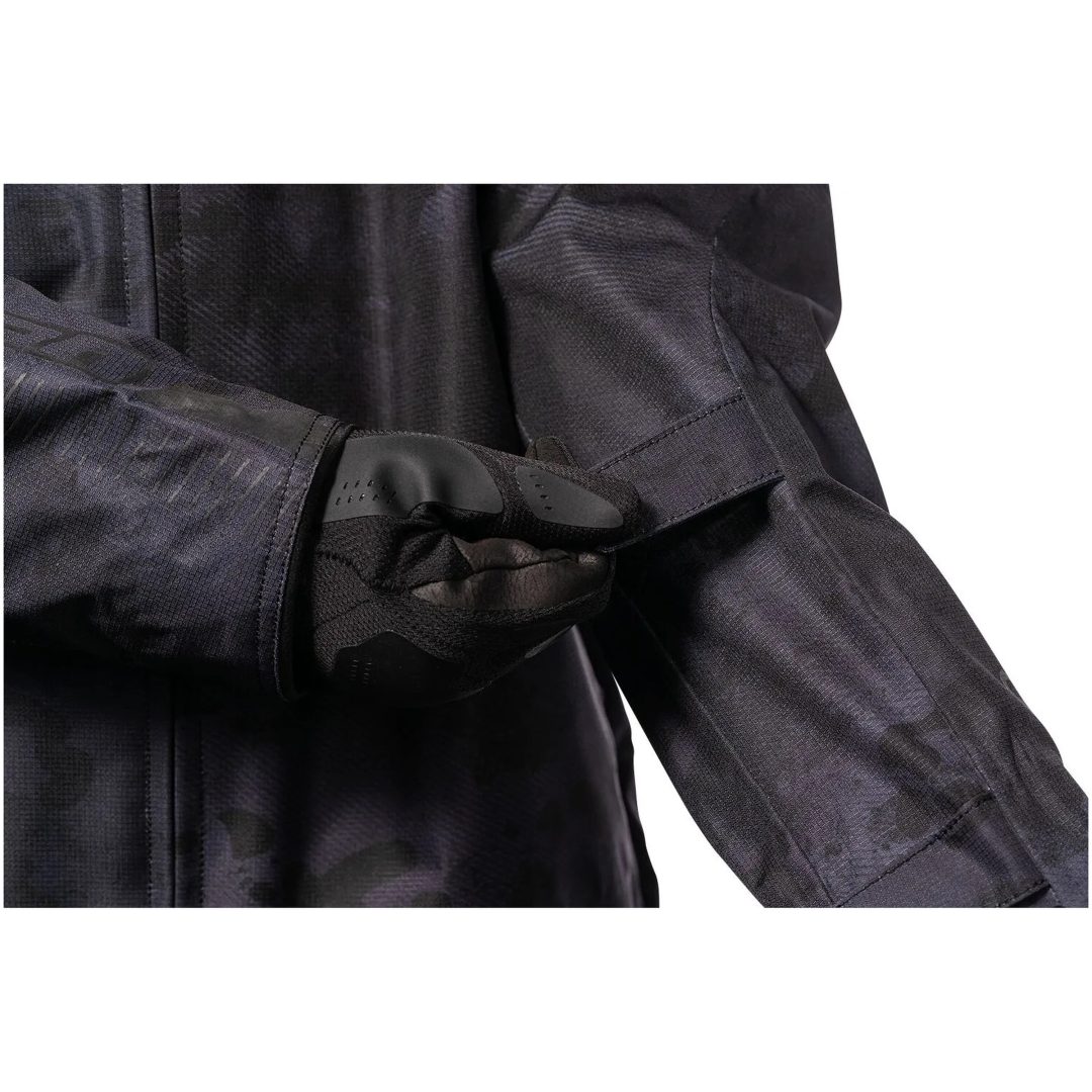 MC-Jacka PDX3 CE Svart Camo ICON Small – bild 7