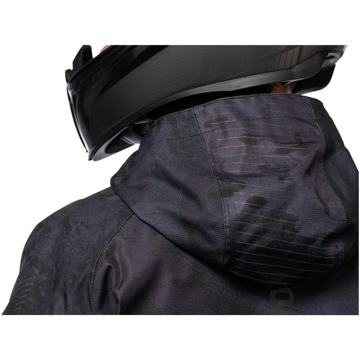 MC-Jacka PDX3 CE Svart Camo ICON Small – bild 10