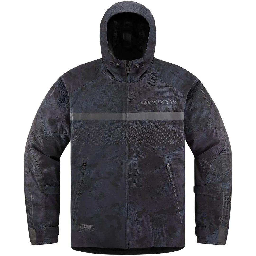 MC-Jacka PDX3 CE Svart Camo ICON Small