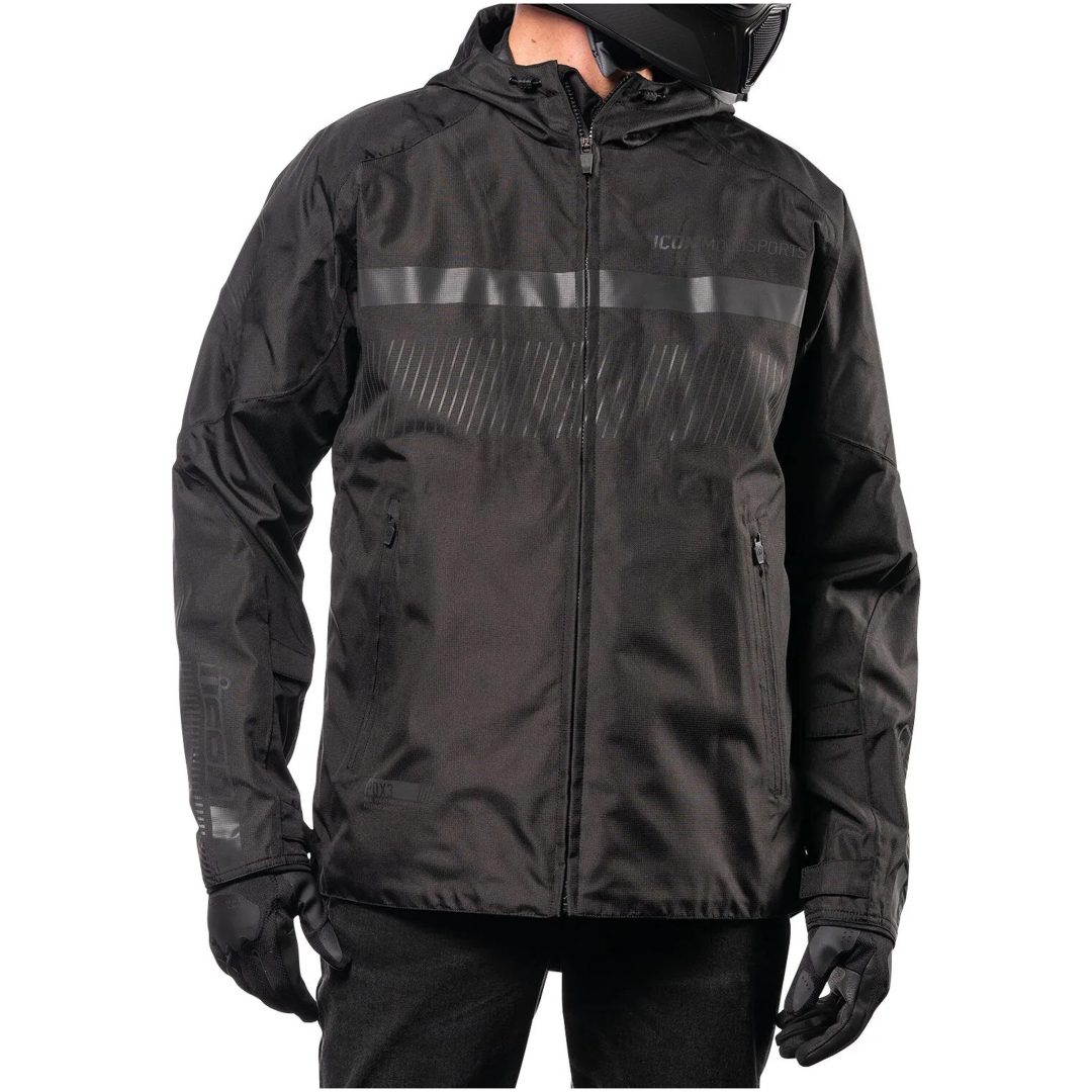 MC-Jacka PDX3 CE Svart ICON Small – bild 10