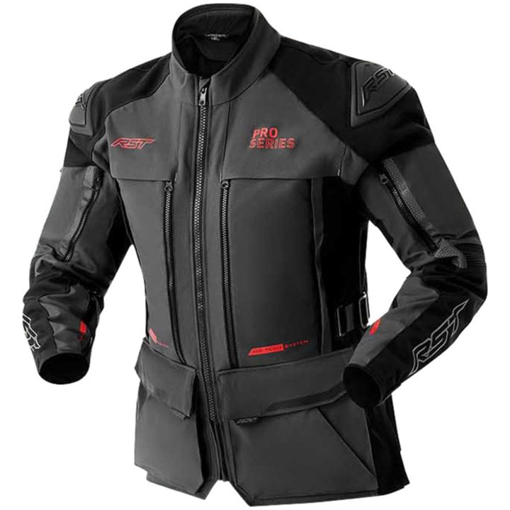 MC-Jacka Pro Series Adventure D3O Textil Grå Svart RST 40 – bild 2