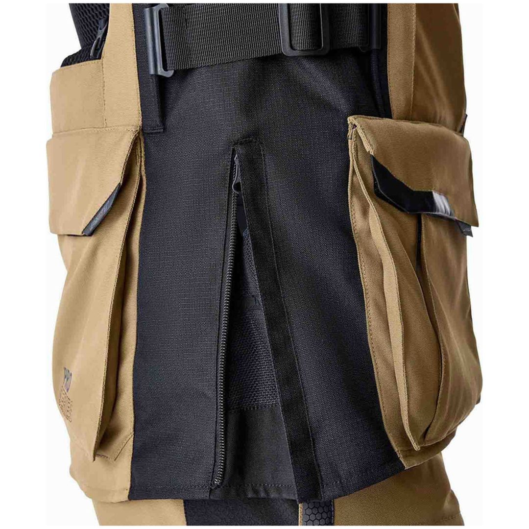 MC-Jacka Pro Series Adventure D3O Textil Sand Svart RST 40 – bild 5