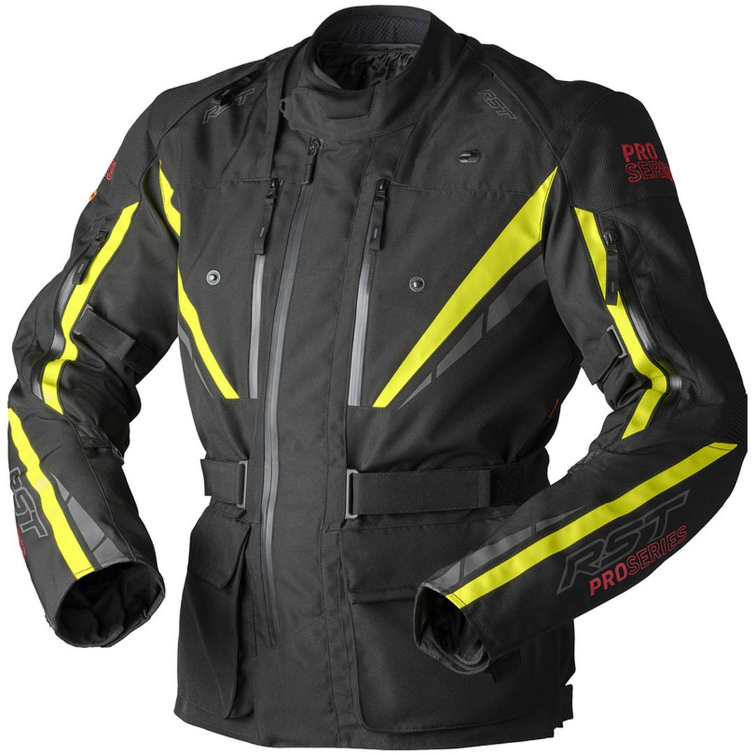 MC-Jacka Pro Series Paragon D3O Textil Svart Neongul RST s – bild 4