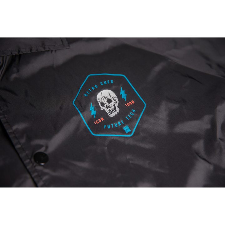 MC-Jacka Retroskull Svart ICON Large – bild 5