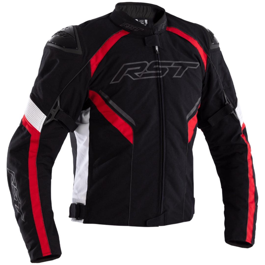 MC-Jacka Sabre CE Svart/Röd/Vit RST XL